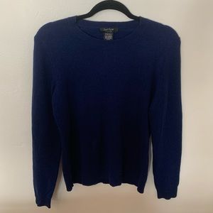 Lord & Taylor dark blue cashmere sweater.